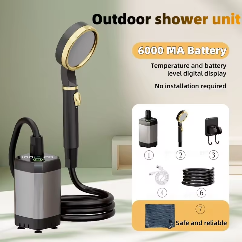 Outdoor Camping Showers - وحدة دش كهربائية محمولة للاستخدام الخارجي،