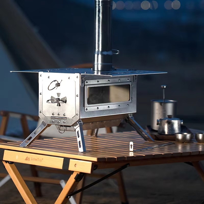 Outdoor Camping Wood Burning Stove - موقد خشب محمول للتخييم في الهواء