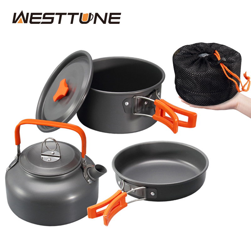 Outdoor Camping Essentials - WESTTUNE التخييم طقم حلل استانلس ستيل