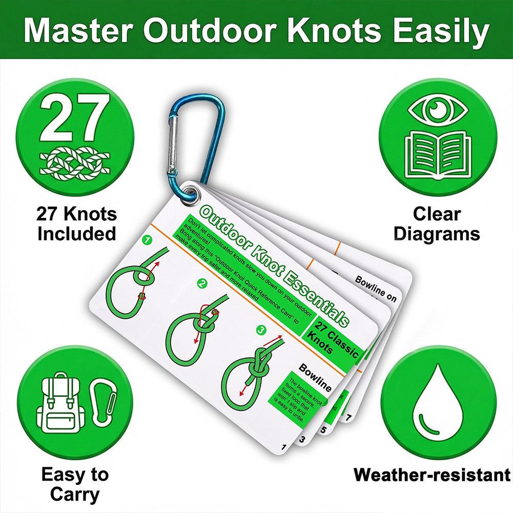 Outdoor Camping Essentials - دليل عقود الحبال للاستخدام الخارجي، يضم