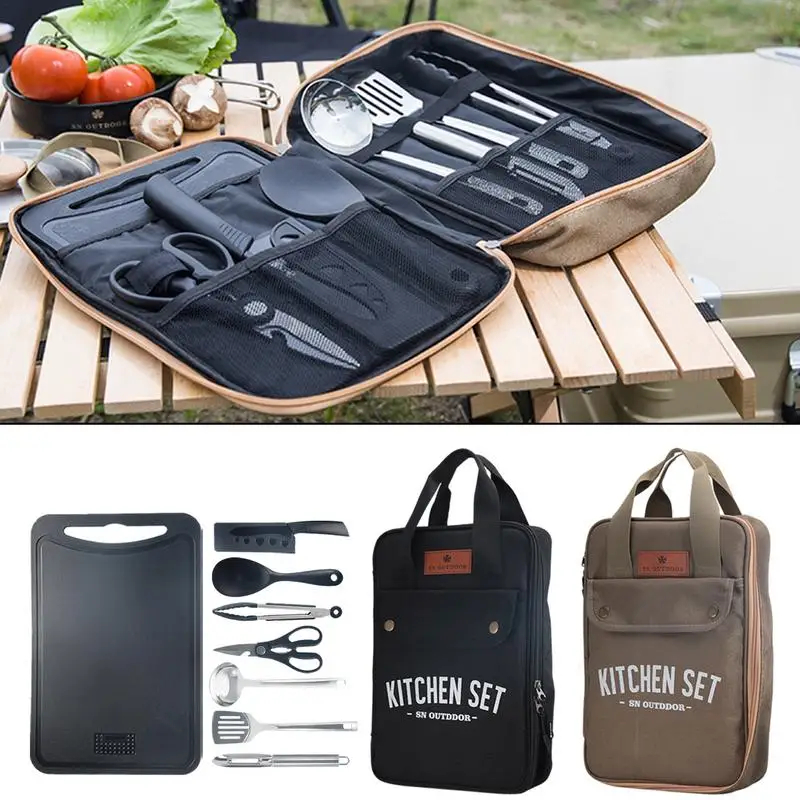 Outdoor Camping Kitchen With Sink - طقم أدوات طهي للتخييم مكون من