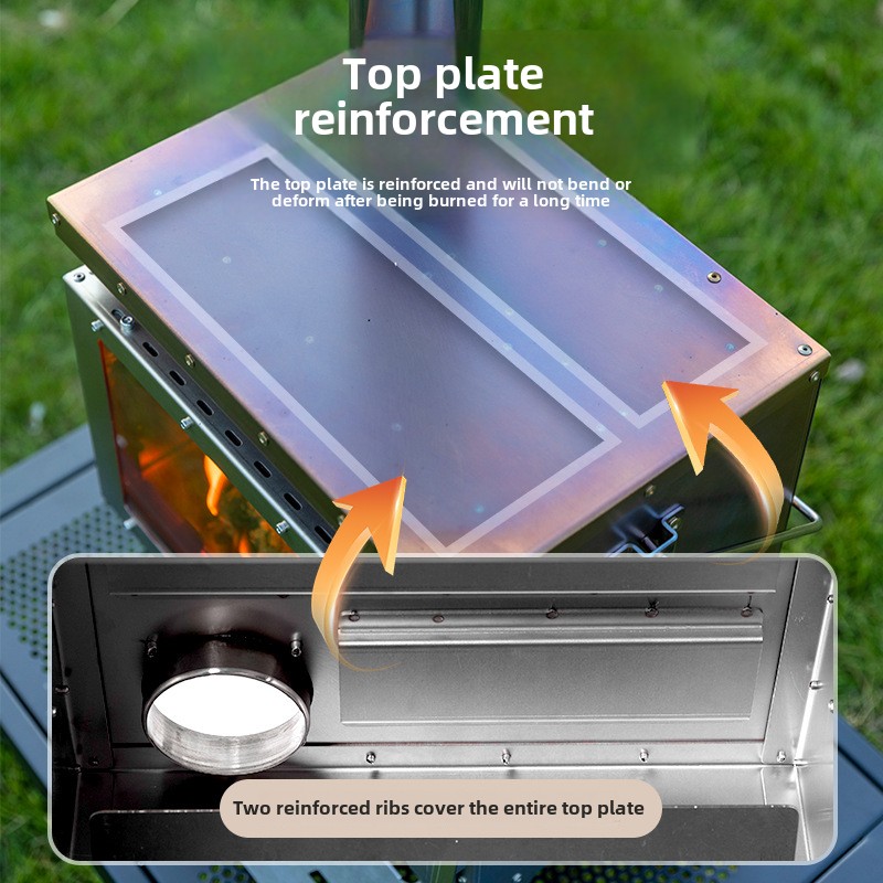مدفأة حطب، مدفأة حطب ماستر، مد - مراجعة Outdoor Camping Wood Stove وسعره