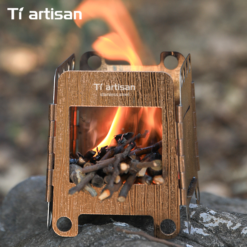 موقد تخييم من الفولاذ المقاوم  - مراجعة Outdoor Camping Wood Stove وسعره