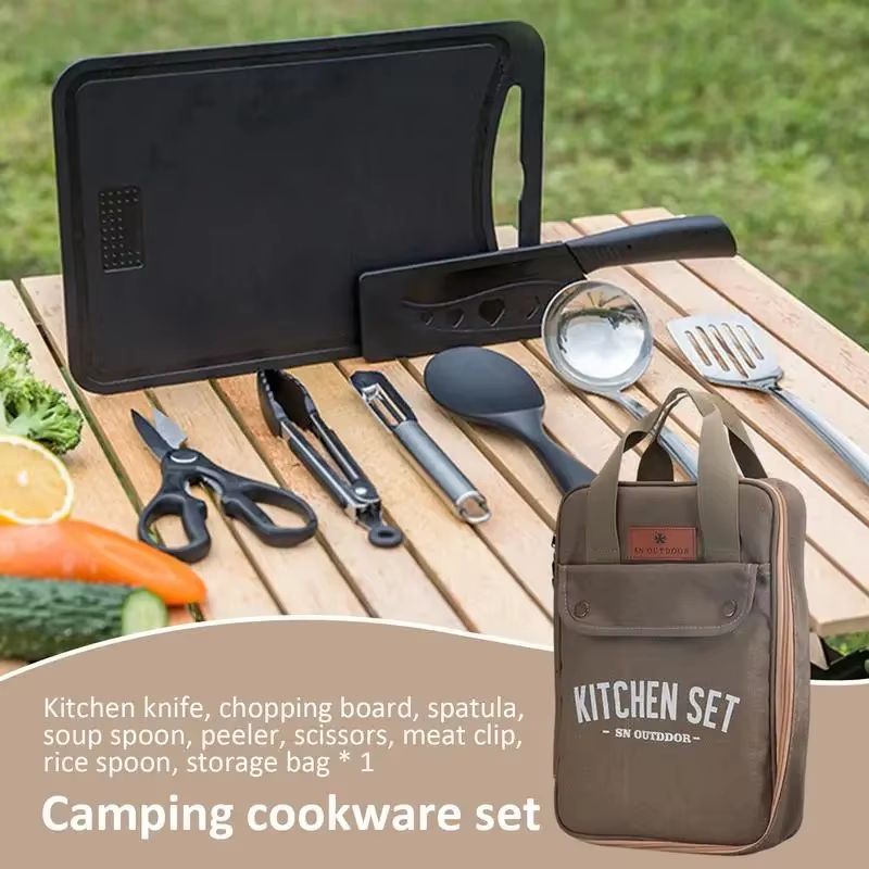 طقم أدوات طهي للتخييم مكون من  - مراجعة Outdoor Camping Kitchen With Sink وسعره