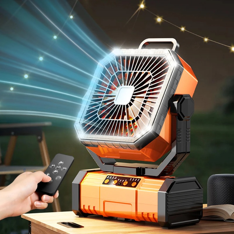 مروحة سقف للتخييم 20000 مللي أ - مراجعة Outdoor Camping Ventilator وسعره