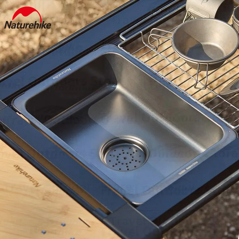 حوض غسيل من الفولاذ المقاوم لل - مراجعة Outdoor Camping Kitchen With Sink وسعره