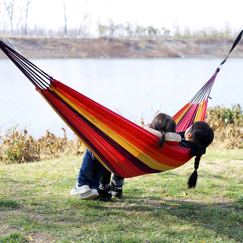 أرجوحة قماشية بدون عارضة خشبية - مراجعة Bed Outdoor Camping وسعره