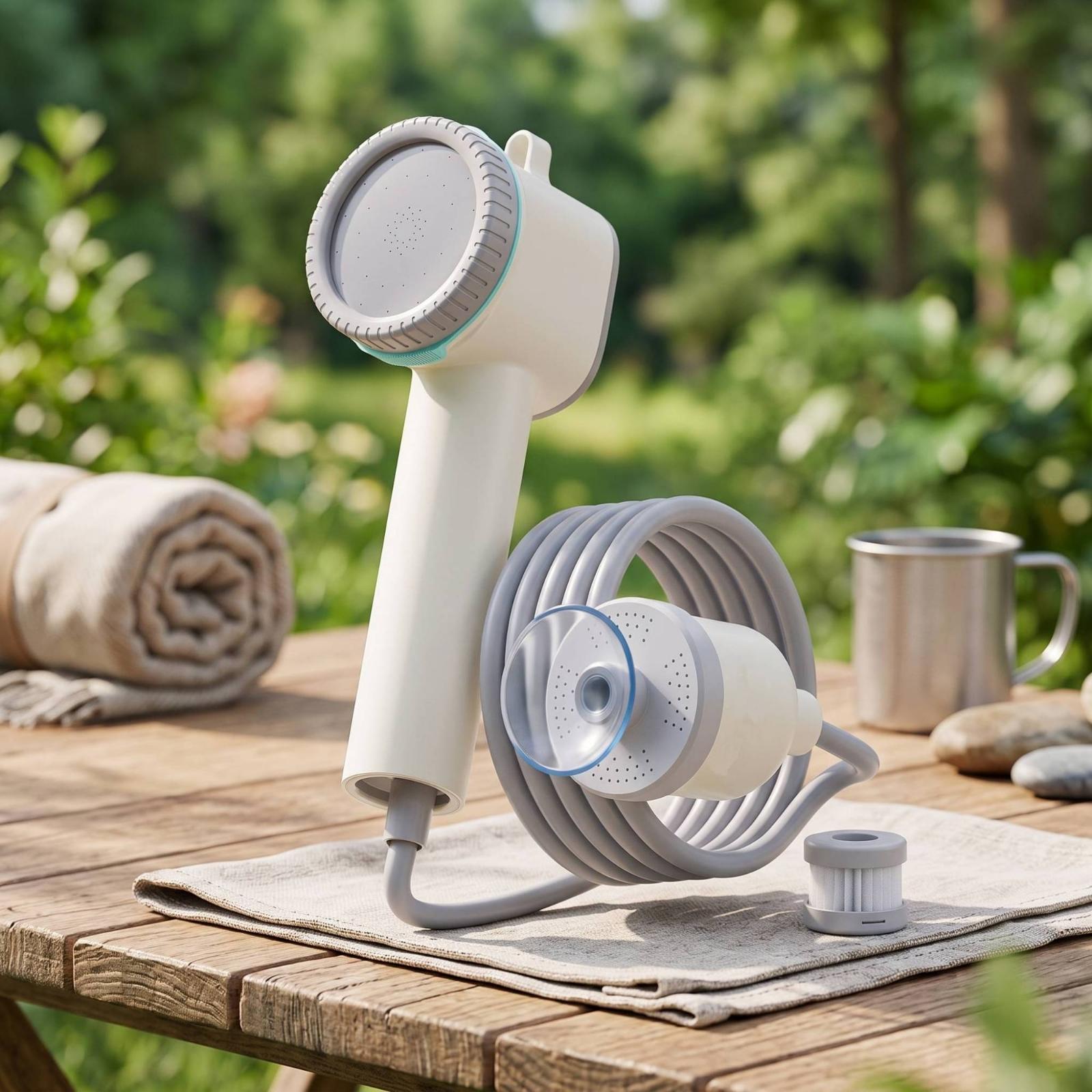 مجموعة دش كهربائي محمول باليد  - مراجعة Outdoor Camping Showers وسعره