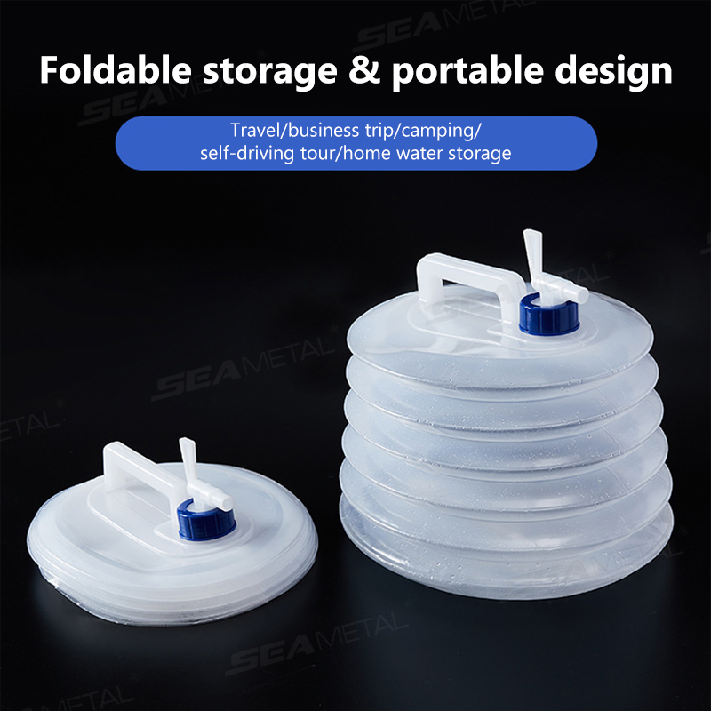دلو سيارة قابل للطي من سيميتال - مراجعة Outdoor Camping Water Tank وسعره