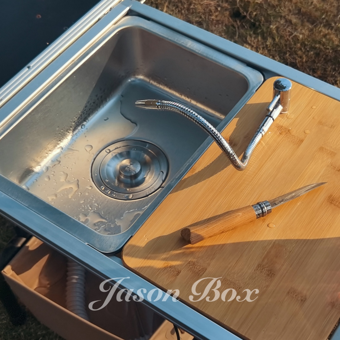 طاولة تخييم خارجية IGT ، مطبخ  - مراجعة Outdoor Camping Kitchen With Sink وسعره