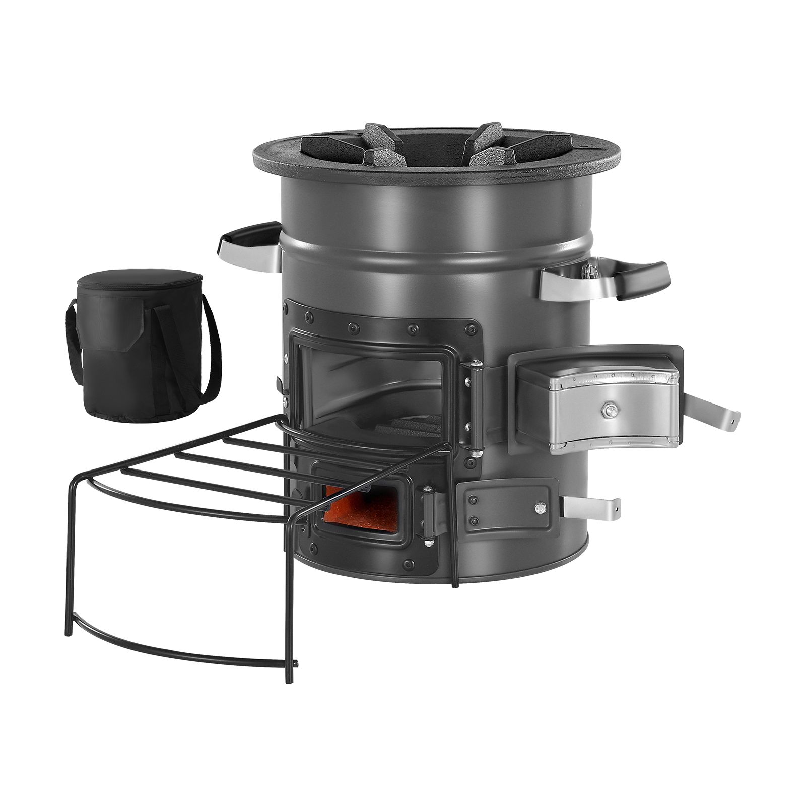 موقد صاروخي للتخييم، موقد صارو - مراجعة Outdoor Camping Wood Burning Stove وسعره