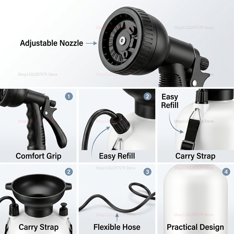دش محمول للتخييم سعة 5 لتر مع  - مراجعة Outdoor Camping Showers وسعره