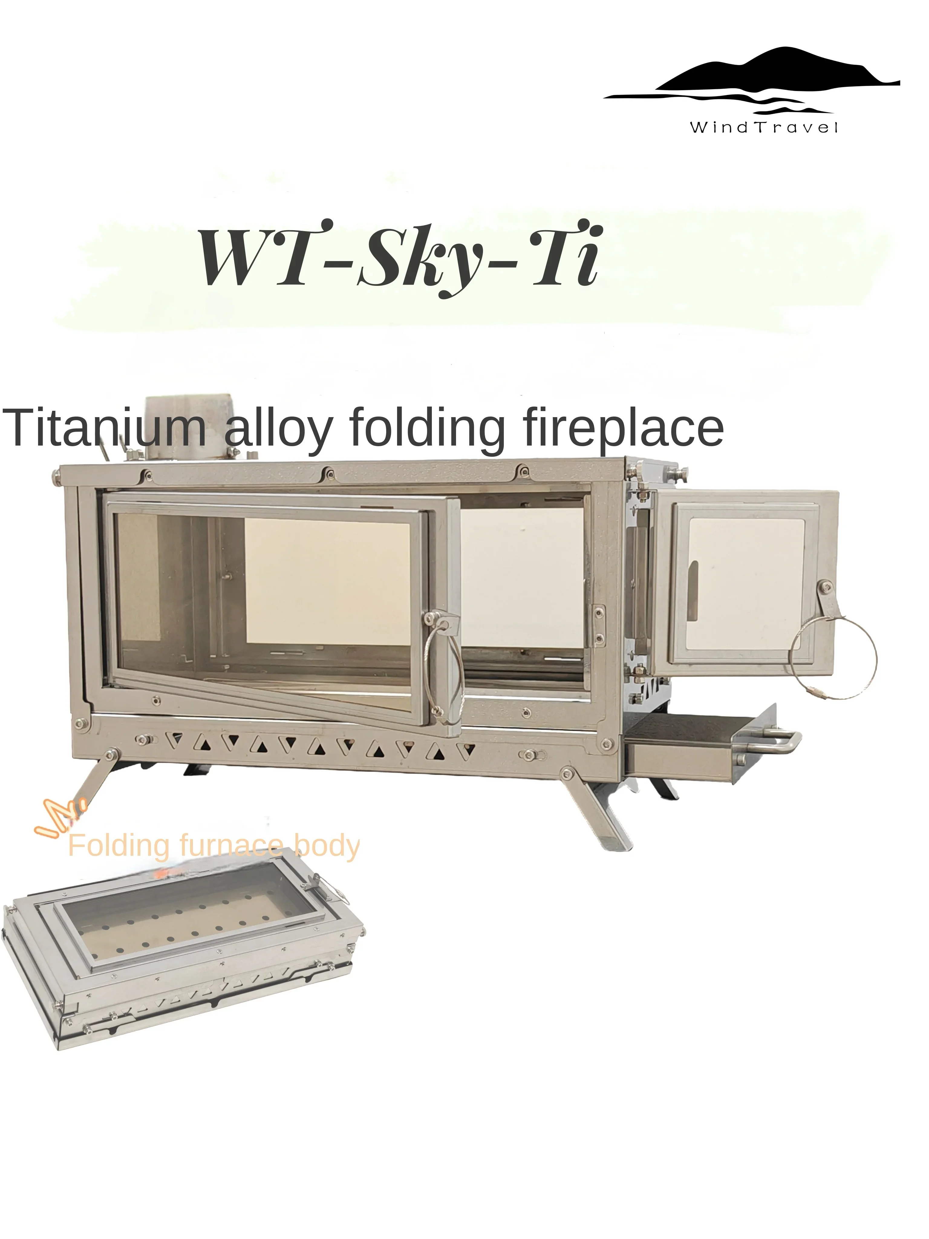 WT-Sky-Ti مدفأة قابلة للطي من  - مراجعة Outdoor Camping Wood Stove وسعره
