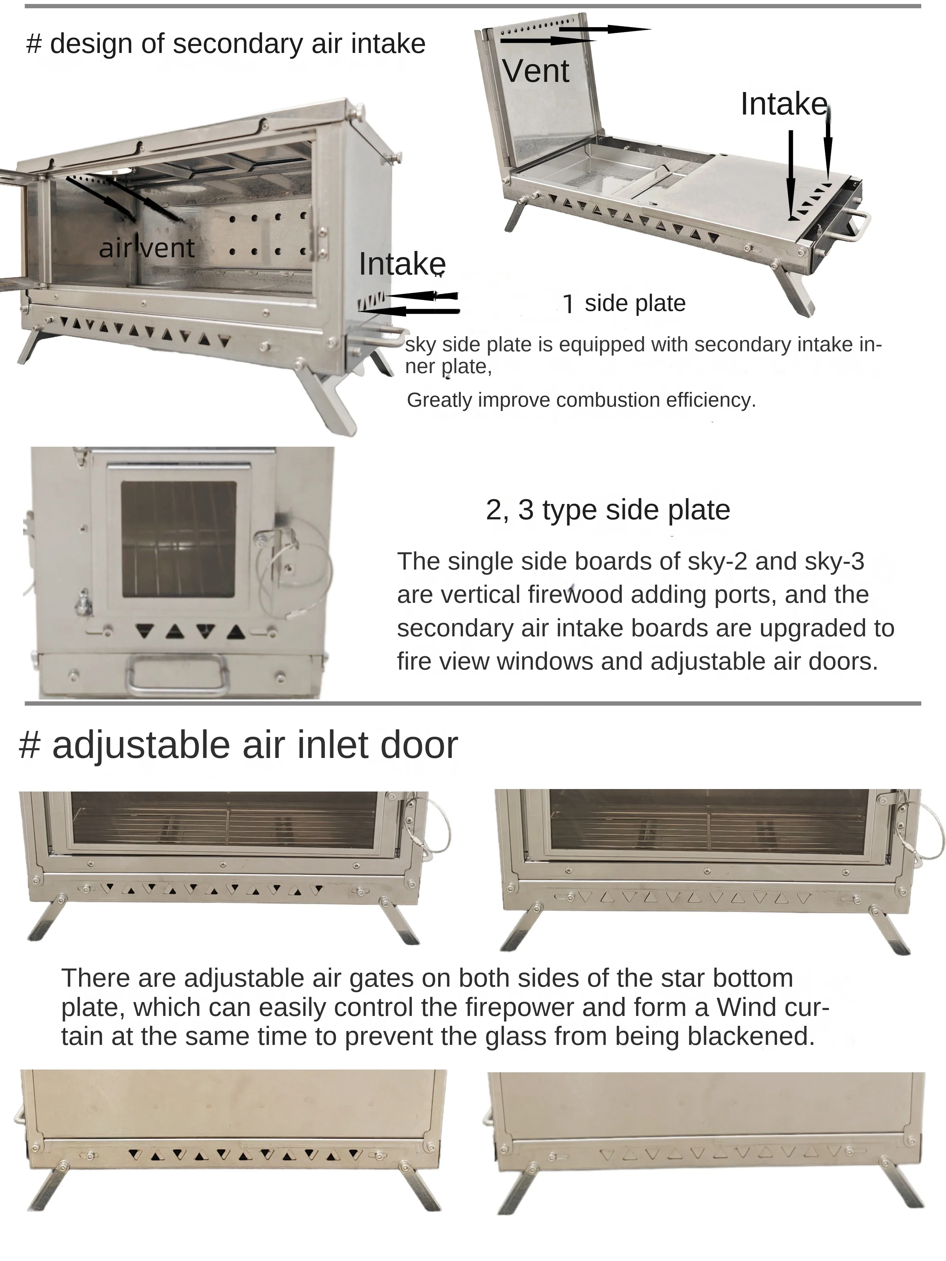 WT-Sky-Ti مدفأة قابلة للطي من  - مراجعة Outdoor Camping Wood Stove وسعره