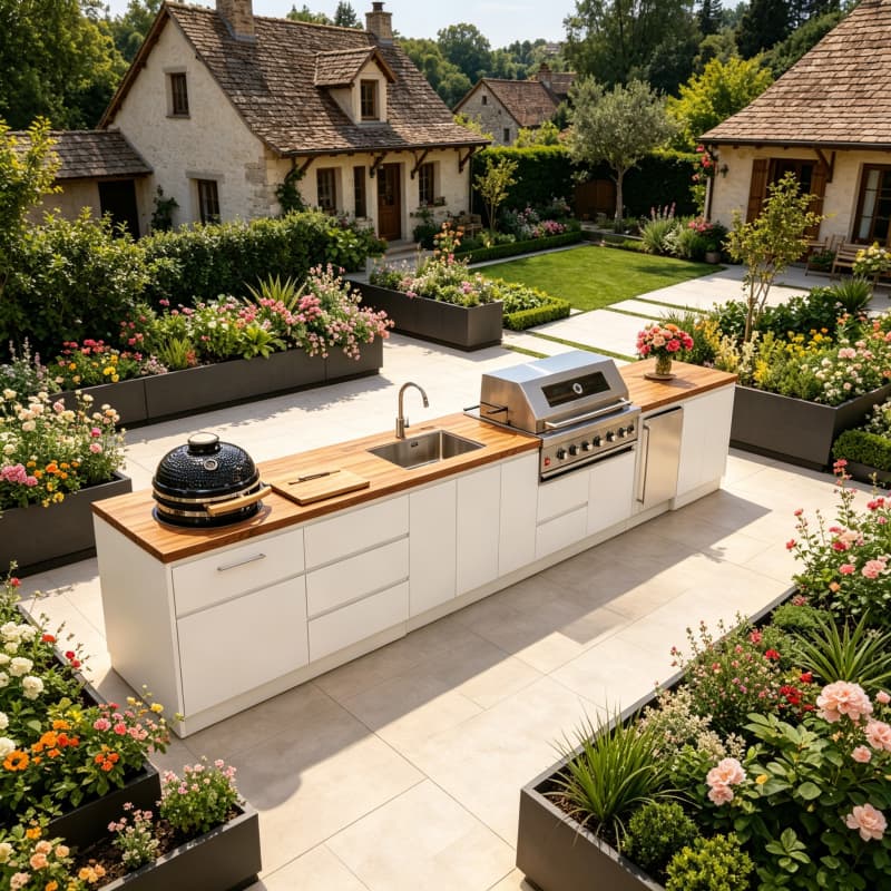 طاولة مطبخ خارجية قابلة للطي م - مراجعة Outdoor Camping Kitchen With Sink وسعره