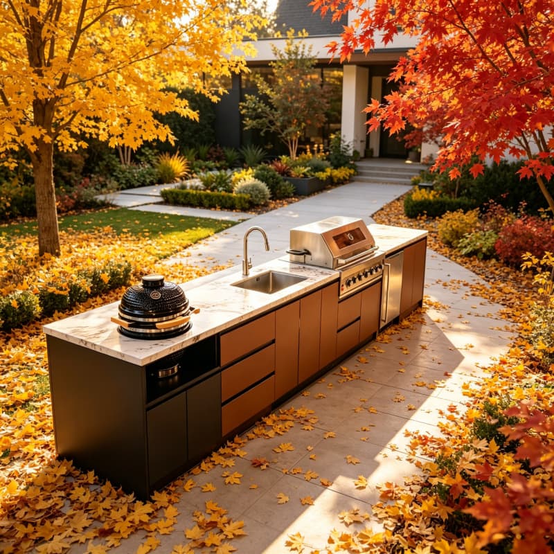 طاولة مطبخ خارجية قابلة للطي م - مراجعة Outdoor Camping Kitchen With Sink وسعره