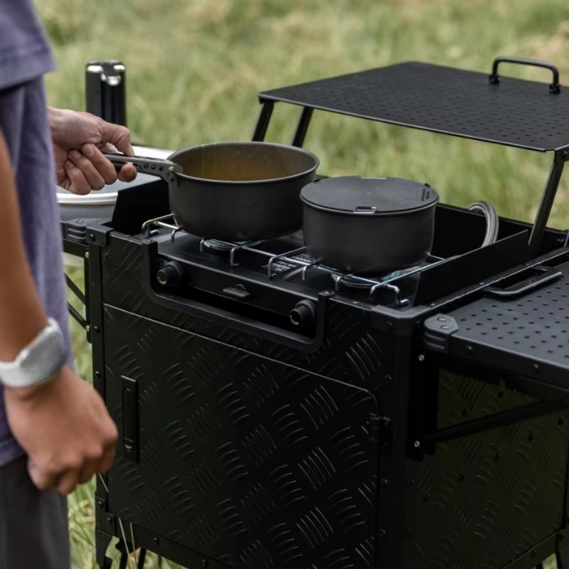 محطة مطبخ خارجية قابلة للطي مت - مراجعة Outdoor Camping Kitchen With Sink وسعره