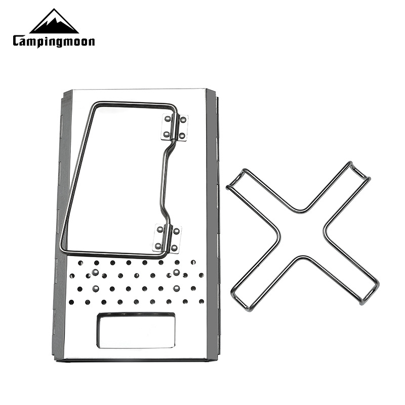 MT-18 CAMPINGMOON طوي المحمولة - مراجعة Outdoor Camping Wood Stove وسعره