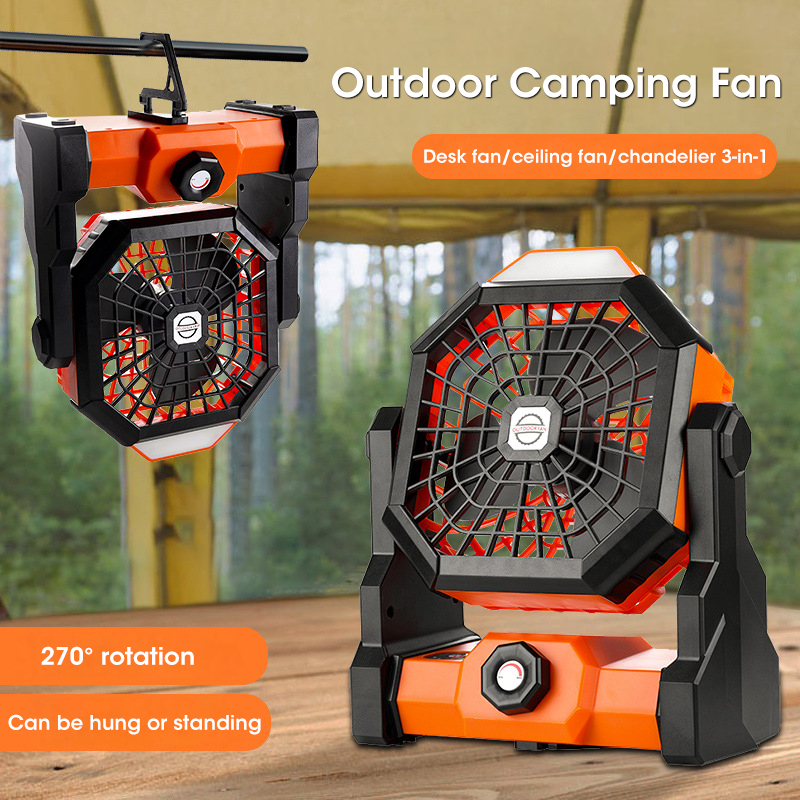 مروحة تخييم 10000 مللي أمبير ف - مراجعة Outdoor Camping Ventilator وسعره