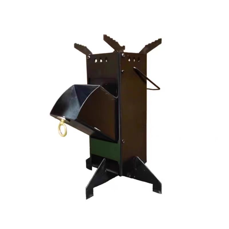 موقد صاروخي محمول، موقد حطب من - مراجعة Outdoor Camping Wood Burning Stove وسعره