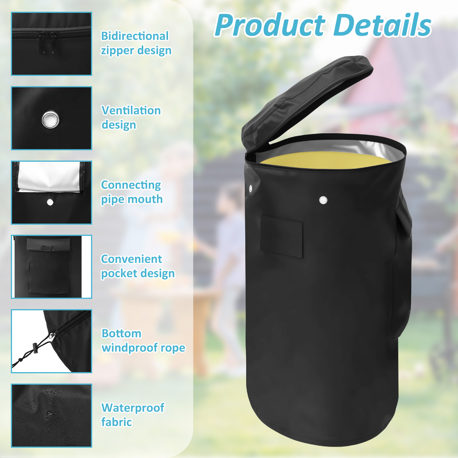 غطاء خزان البروبان من قماش أكس - مراجعة Outdoor Camping Ventilator وسعره