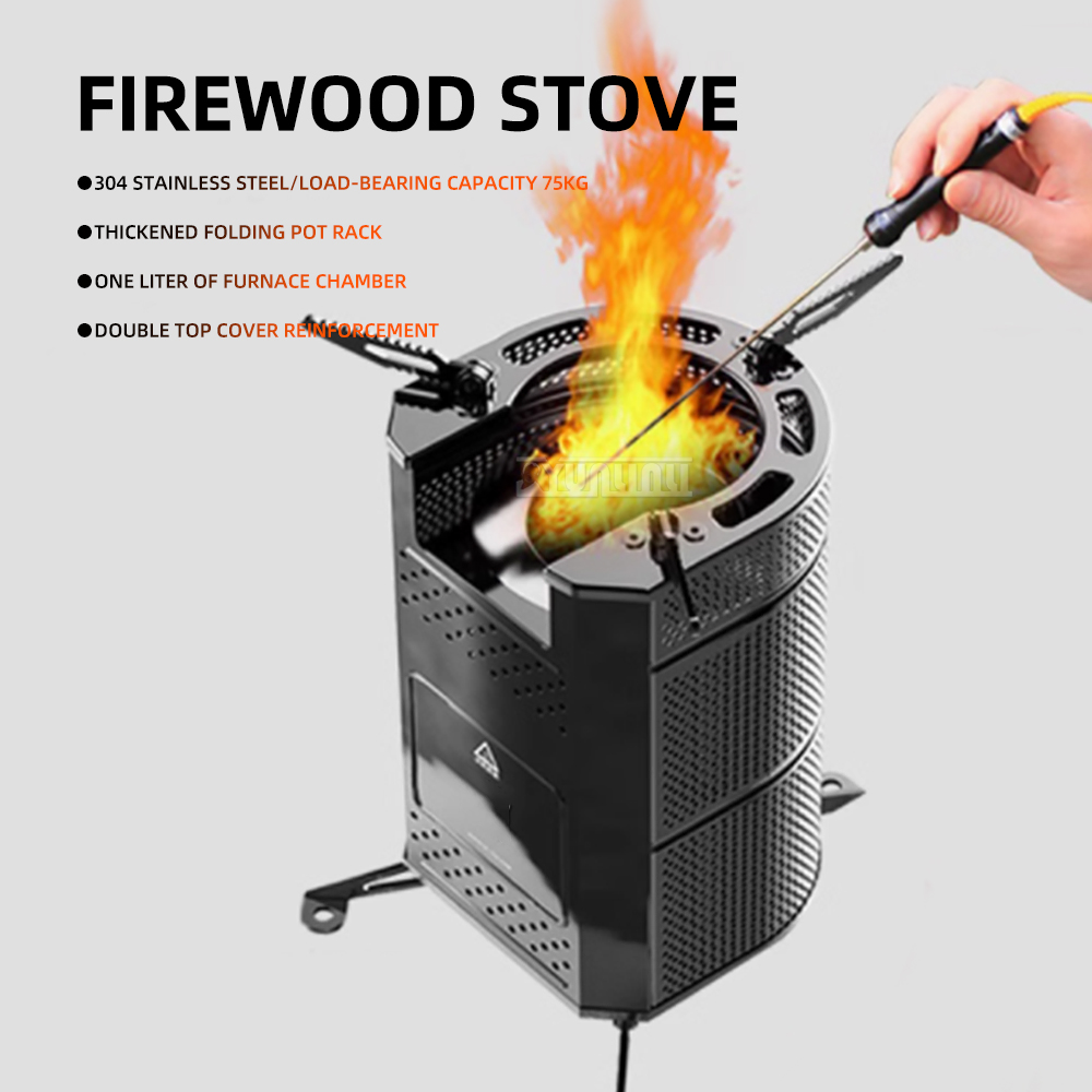 موقد نزهات، موقد خارجي يعمل بح - مراجعة Outdoor Camping Wood Burning Stove وسعره