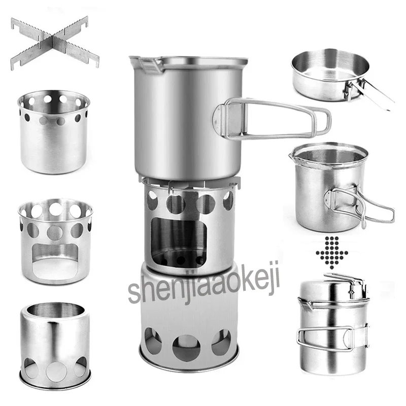 موقد تخييم متعدد الاستخدامات ج - مراجعة Outdoor Camping Wood Burning Stove وسعره