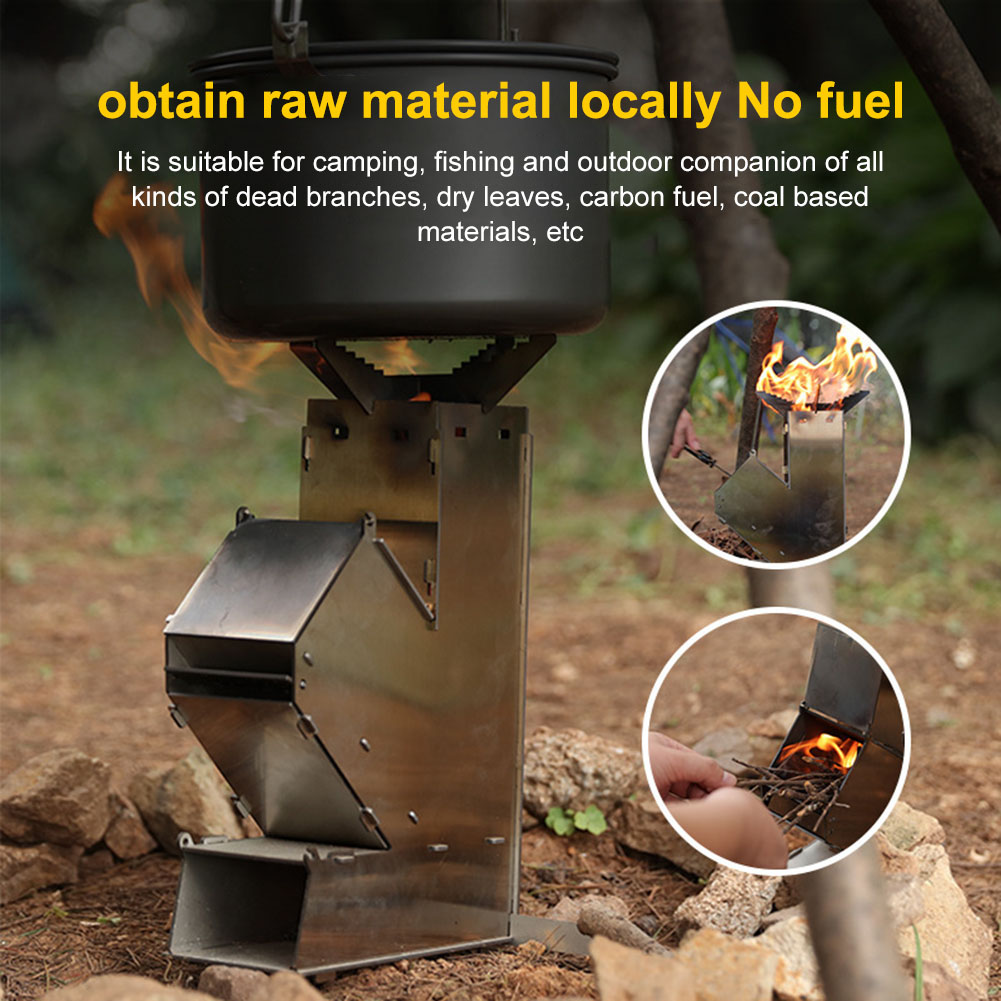 موقد خشب محمول قابل للفصل من ا - مراجعة Outdoor Camping Wood Burning Stove وسعره
