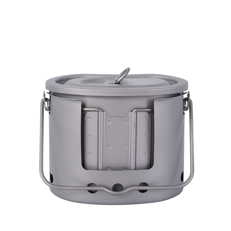 طقم أواني طهي من التيتانيوم بل - مراجعة Outdoor Camping Wood Stove وسعره