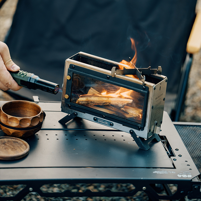 موقد خشب محمول من Goout Spring - مراجعة Outdoor Camping Wood Burning Stove وسعره