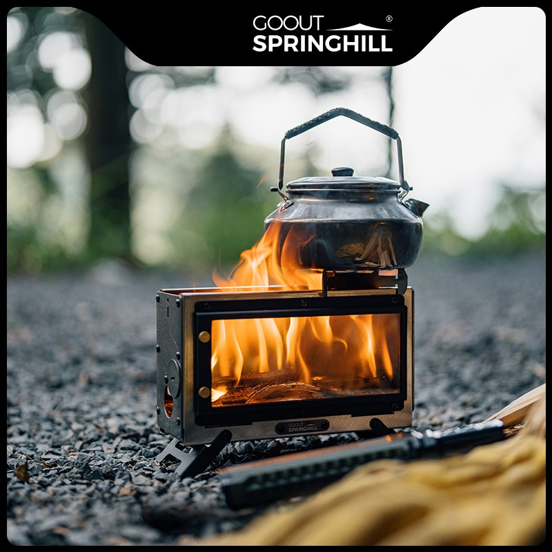 موقد خشب محمول من Goout Spring - مراجعة Outdoor Camping Wood Burning Stove وسعره