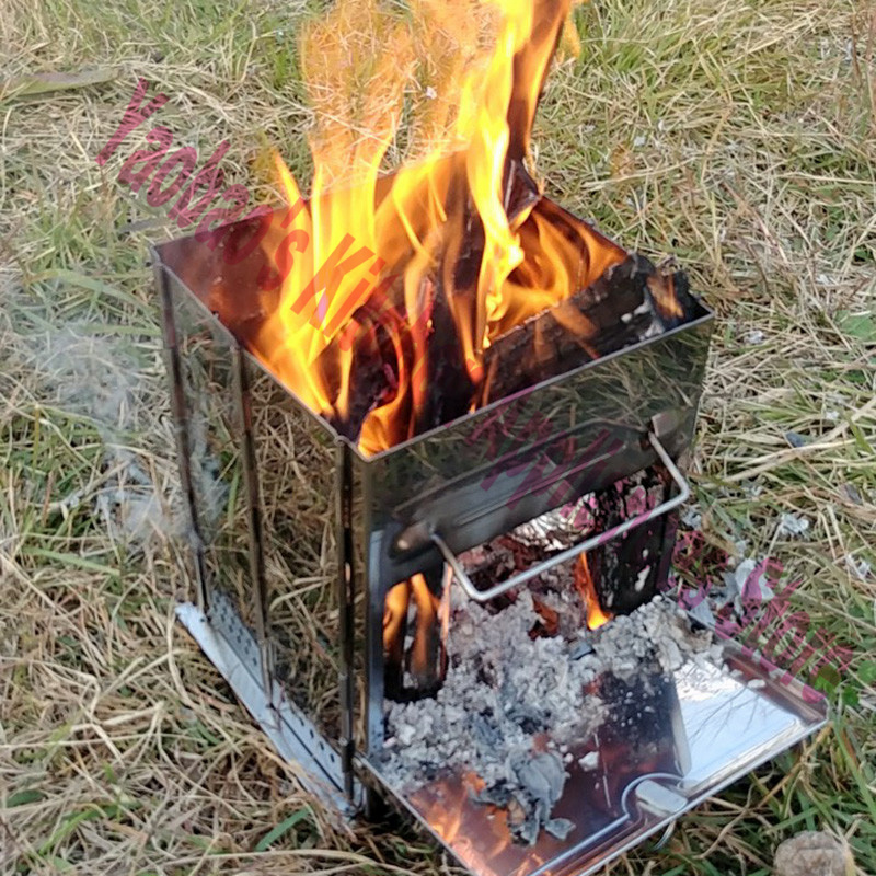 موقد خشبي للتخييم في الهواء ال - مراجعة Outdoor Camping Wood Stove وسعره