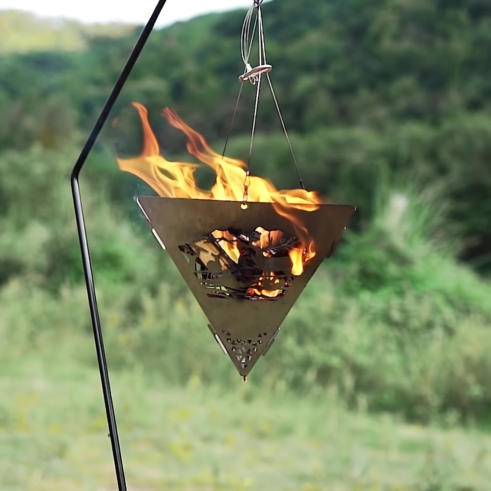 شماعة شواية باربيكيو للتخييم ف - مراجعة Outdoor Camping Wood Burning Stove وسعره