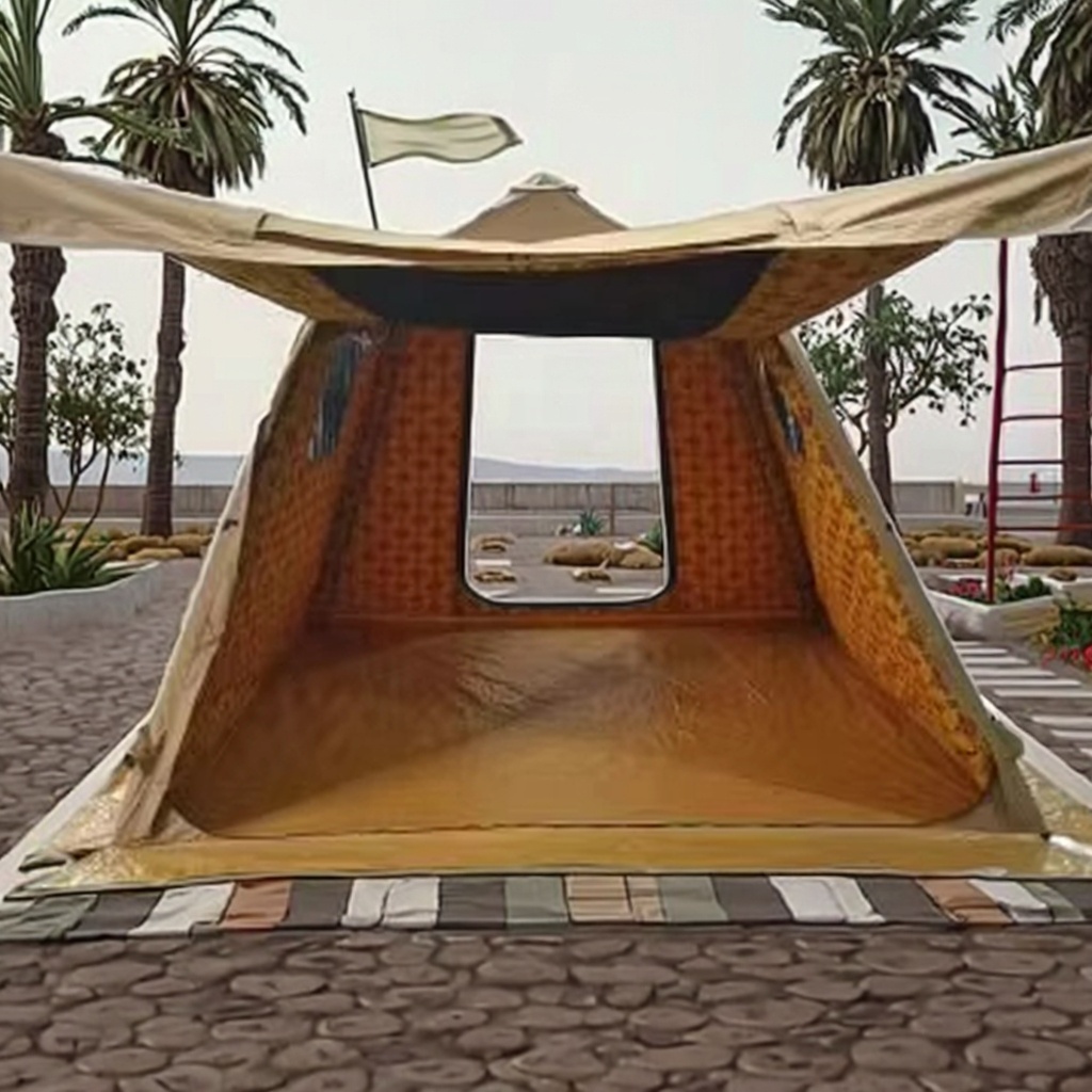 خيمة هوائية كبيرة الحجم على ال - مراجعة Outdoor Camping Tent وسعره