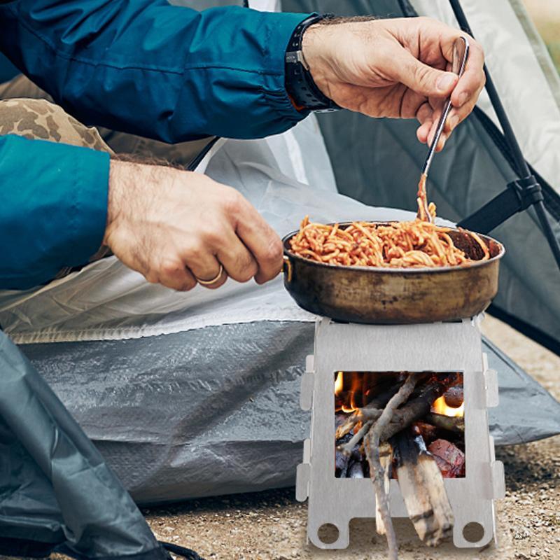 مجموعة واحدة من مواقد التخييم  - مراجعة Outdoor Camping Wood Stove وسعره