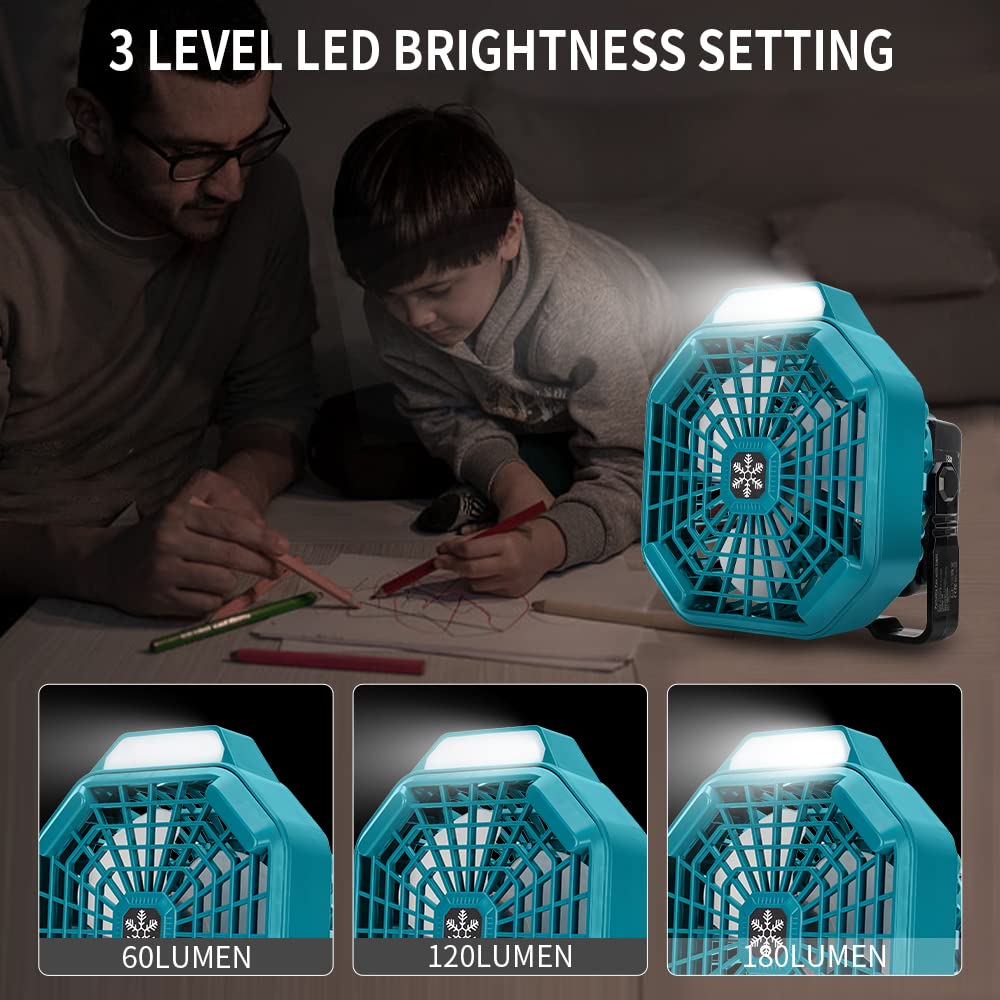 مروحة خارجية محمولة لبطاريات ل - مراجعة Outdoor Camping Ventilator وسعره