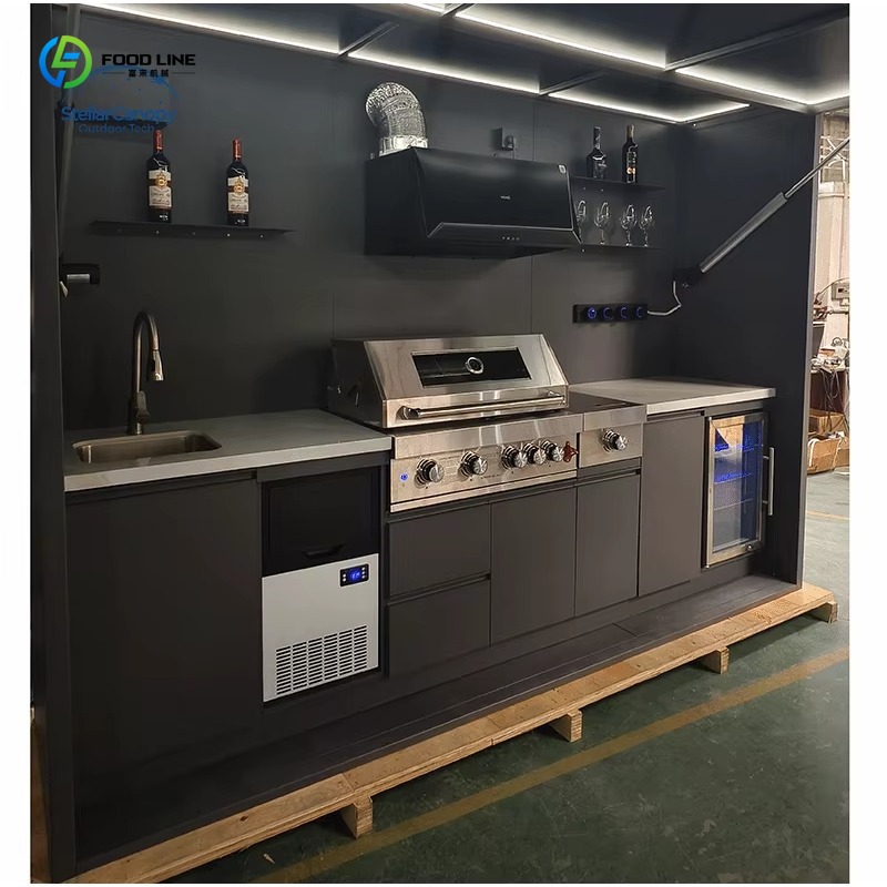مجموعة مطبخ خارجي مخصصة للتخيي - مراجعة Outdoor Camping Kitchen With Sink وسعره