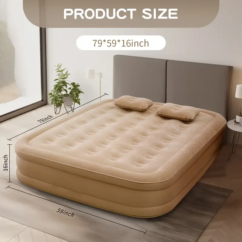 فراش هوائي داخلي فاخر للتخييم، - مراجعة Bed Outdoor Camping وسعره