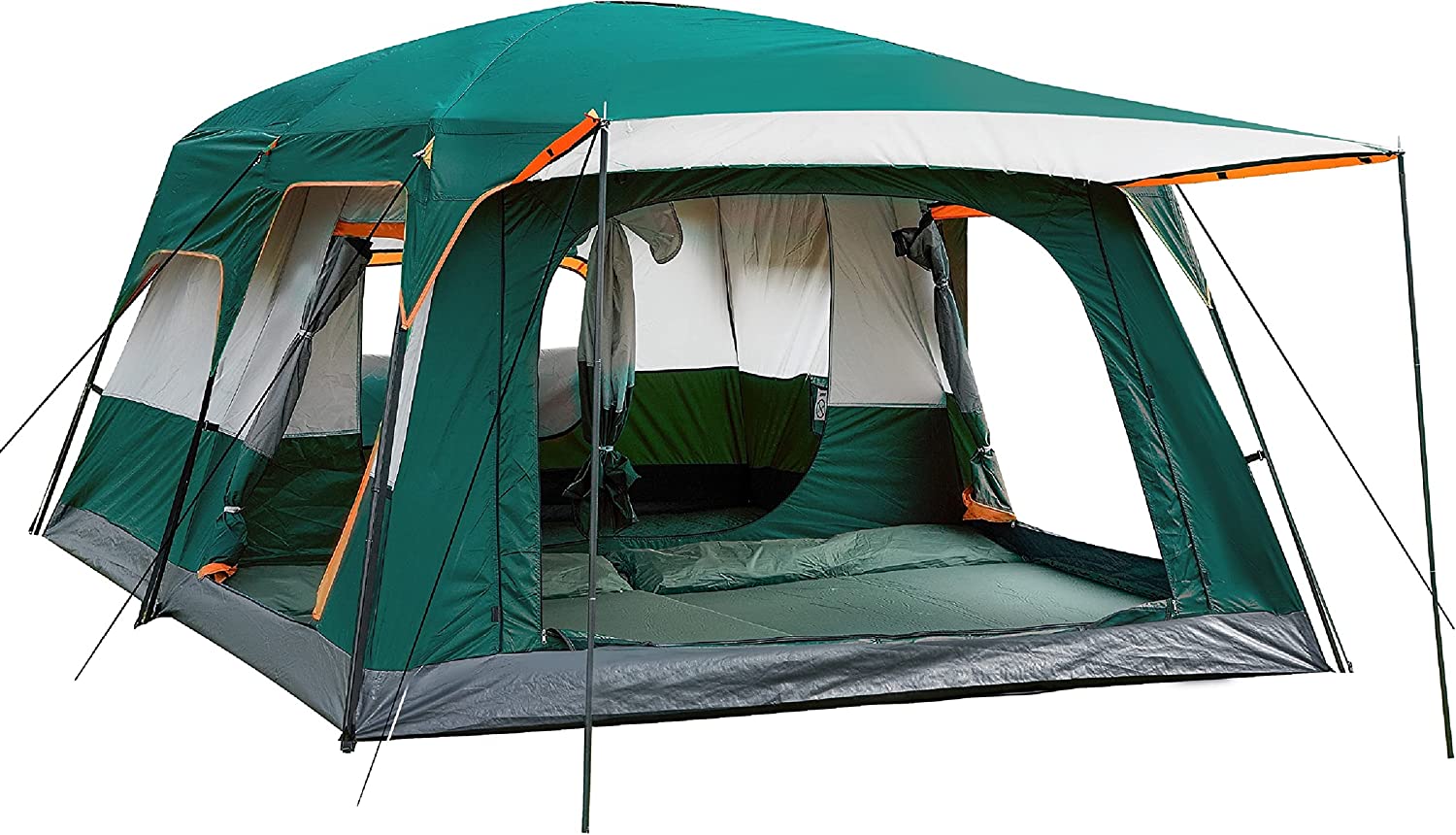 خيمة WOQI كبيرة الحجم بغرفتين  - مراجعة Outdoor Camping Tent وسعره
