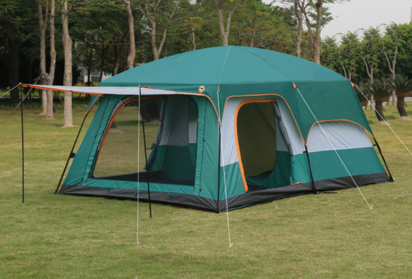 خيمة WOQI كبيرة الحجم بغرفتين  - مراجعة Outdoor Camping Tent وسعره