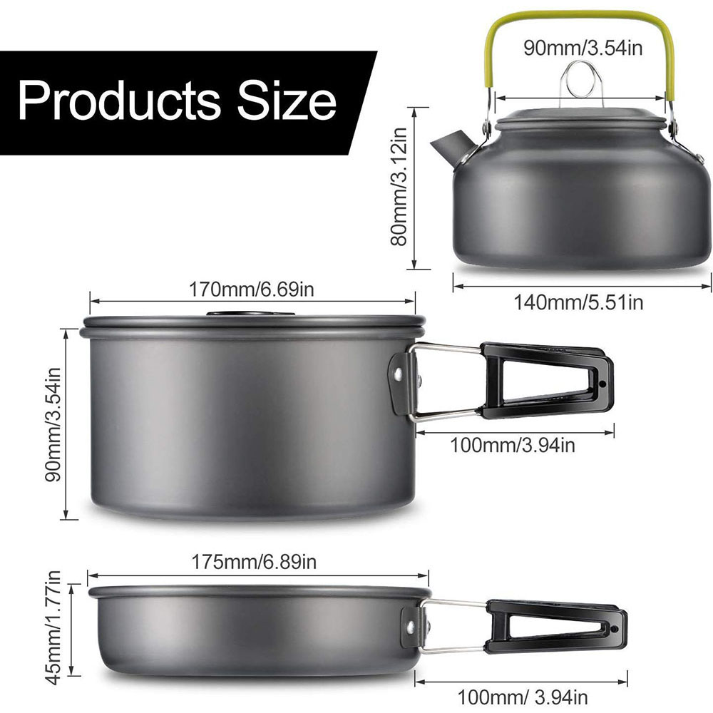 مجموعة أدوات الطهي للتخييم الخ - مراجعة Outdoor Camping Essentials وسعره
