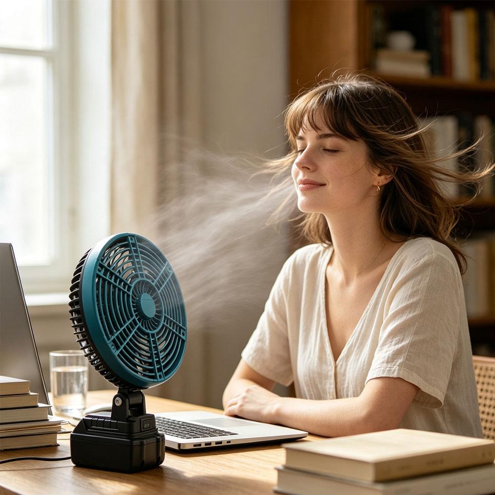 مروحة تيار مستمر مع شحن USB، م - مراجعة Outdoor Camping Ventilator وسعره